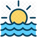 Sunrise Sunset Ocean Icon