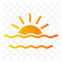 Sunrise Seaside Sun Icon
