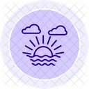 Sunrise Line Icon Icon