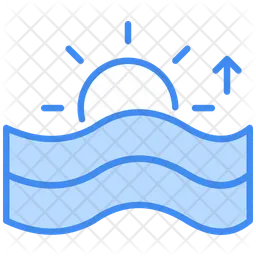 Sunrise over the ocean  Icon
