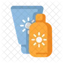 Sunscreen Cream Loaction Icon