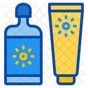 Cream Sun Beach Sunscreen Protection Sunblock Lotion Icon
