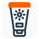Sunscreen Bottle Lotion Protect Icon
