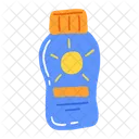 Summer Sand Bucket Beach Umbrella Icon