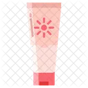 Asunscreen Sun Skin Lotion Cream Icon