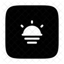 Sunset Sun Fasting Meal Icon