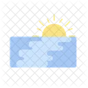 Sunset Summer Holiday Icon