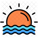 Sunset Sunrise Sun Icon