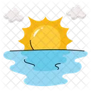 Evening Sunset Nature Icon