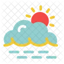 Sunset Cloud Weather Icon