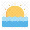 Sunrise Sunset Sea Icon