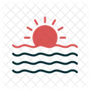 Sunset Sea Ocean Icon
