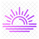 Sunset Sun Holidays Icon