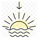 Sunset Color Shadow Thinline Icon 아이콘