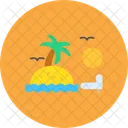 Sunset On Beach Beach Sunset Icon