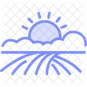 Sunset On Farmland Sunset Farmland Icon
