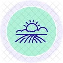 Sunset On Farmland Sunset Farmland Icon