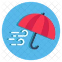 Sunshade Wind Storm Umbrella Icon