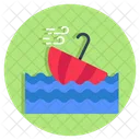 Sunshade Windstorm Umbrella Icon