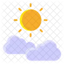Sunshine Nature Clouds Icon