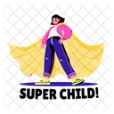 Super Child Student Pupil Icon