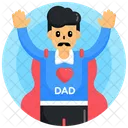 Man Super Father Dad Icon