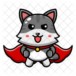 Super-herói gato fofo  Ícone