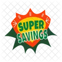 Super Savings Promotional Discount Icon