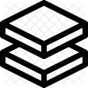 Superficie Estanterias Neubrutalismo Icono