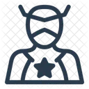 Superheld Figur Comic Symbol
