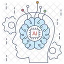 Brain Transformation Digital Transformation Artificial Intelligence Icône