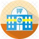 Supermarket Building Market Icon