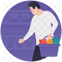 Grocery Shopping Shopping Basket Shopper Icon