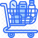Supermarket Cart Store Trolley Shopping Cart Icon