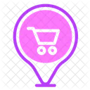 Supermarket Location Location Pin Location Icône