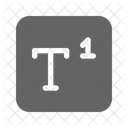 Superscript Type Letter Icon