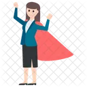 Superwoman Super Lady Supergirl Icon