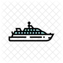 Superyate Barco Carga Icono