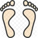 Supination Foot Print Hyperpronation Icon
