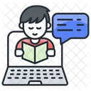 Suporte De Aprendizagem Consultor Educacional Instrutor Online Ícone