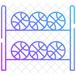 Rack de basquete  Ícone