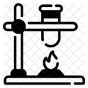 Suporte De Retorta Aquecimento Experimento Icon