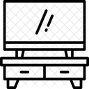 Suporte De Tv Televisao Gabinete Ícone
