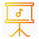 Estante De Partitura Partituras Musica E Multimidia Ícone