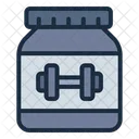 Supplement Bottle Fitness Icon