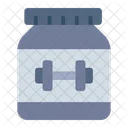 Supplement Bottle Fitness Icon