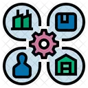 Supplier Management Factory Manufacture Icon