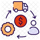 Supply Chain Delivery Distribution Icon