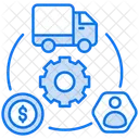 Supply Chain Delivery Distribution Icon