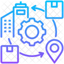 Supply Chain Company Management Icon